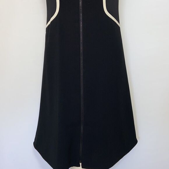 Rag & Bone Dress “Andrea” Zip Front Midnight Blue White Accent Sz 2 NWOT! - Picture 3 of 7